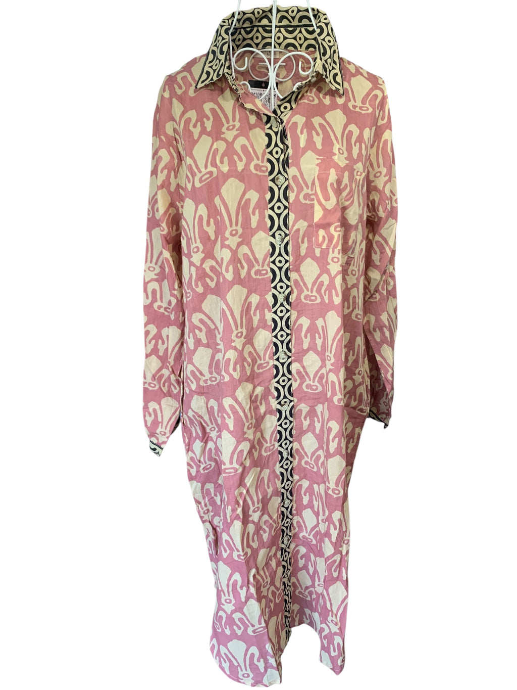 Blush Pink Shirt Dress