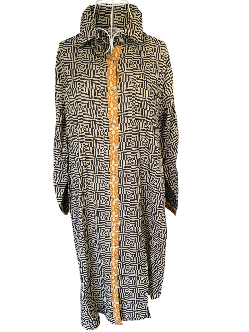 Kalaido Black Shirt Dress