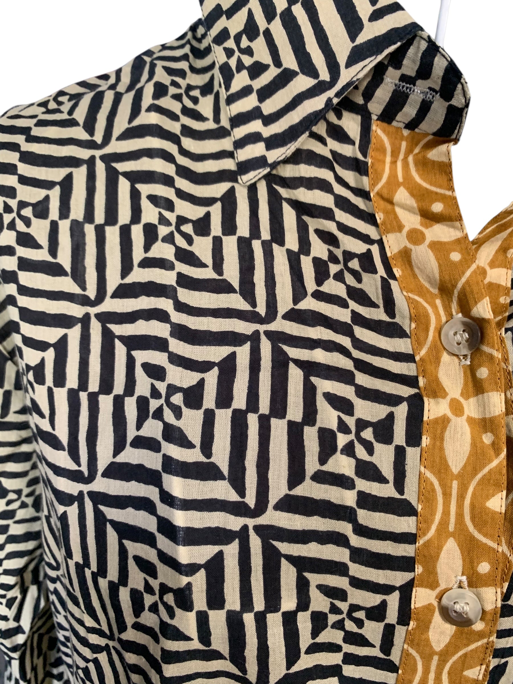 Kalaido Black Shirt Dress