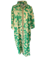 Hibiscus Green Shirt Dress