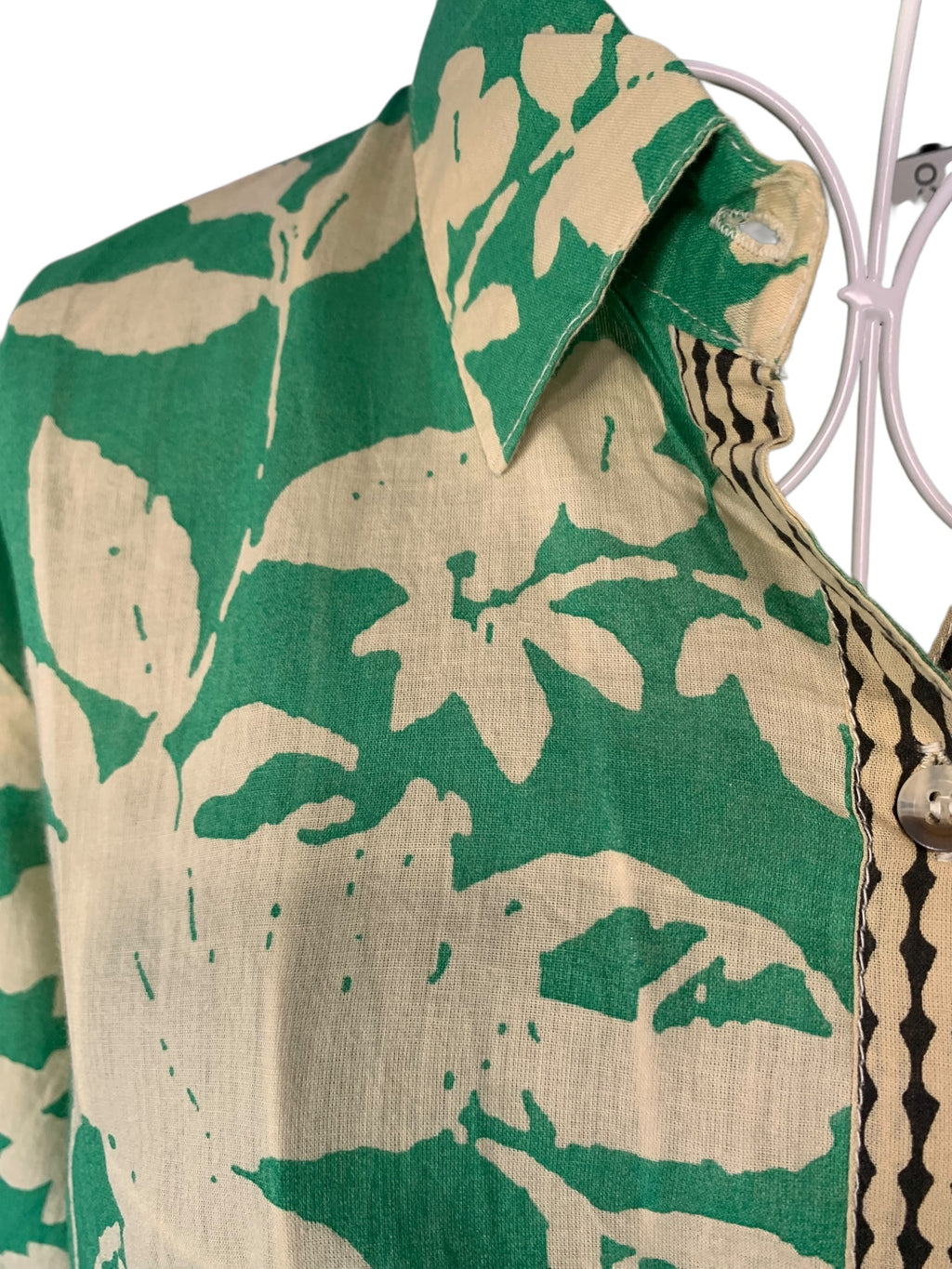 Hibiscus Green Shirt Dress