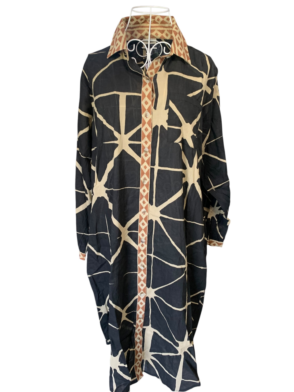 Star Black Shirt Dress