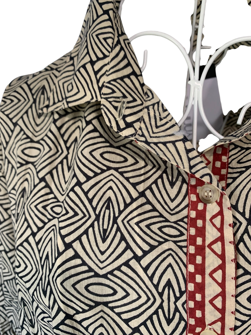 Tribal Black Shirt Dress