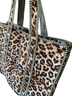 Animal Print ZIP Tote Bag
