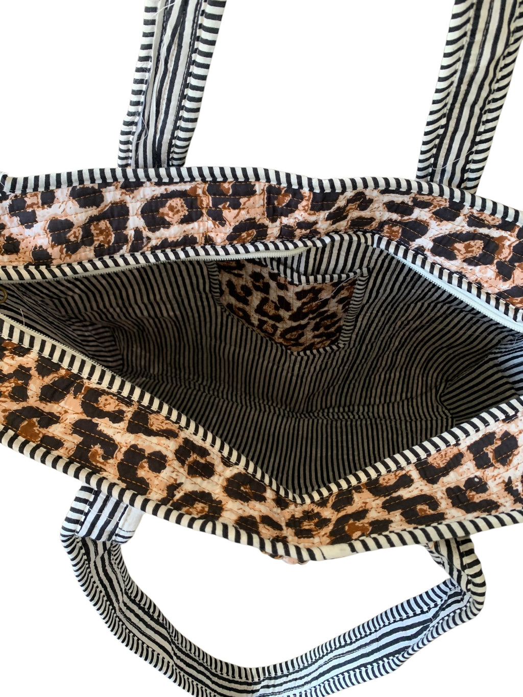 Animal Print ZIP Tote Bag