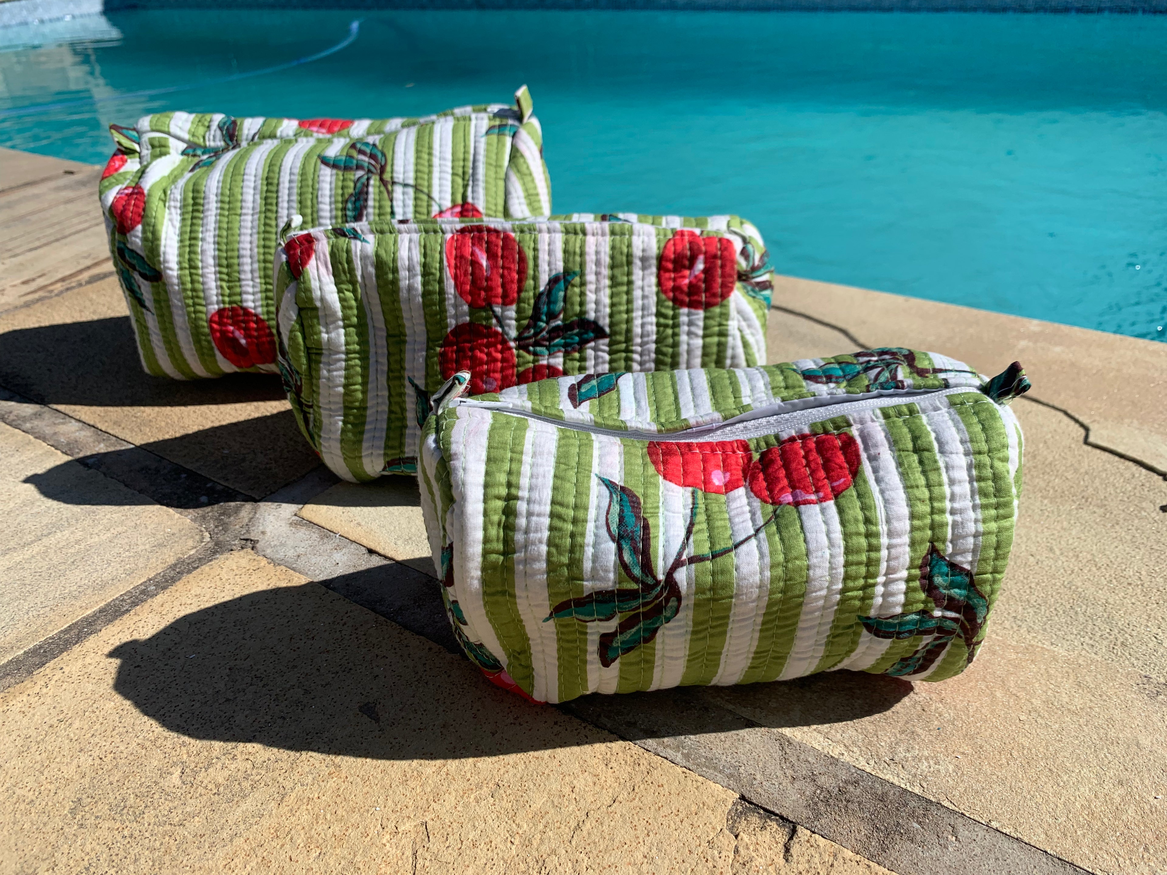 Cherry Cosmetic Bag Set