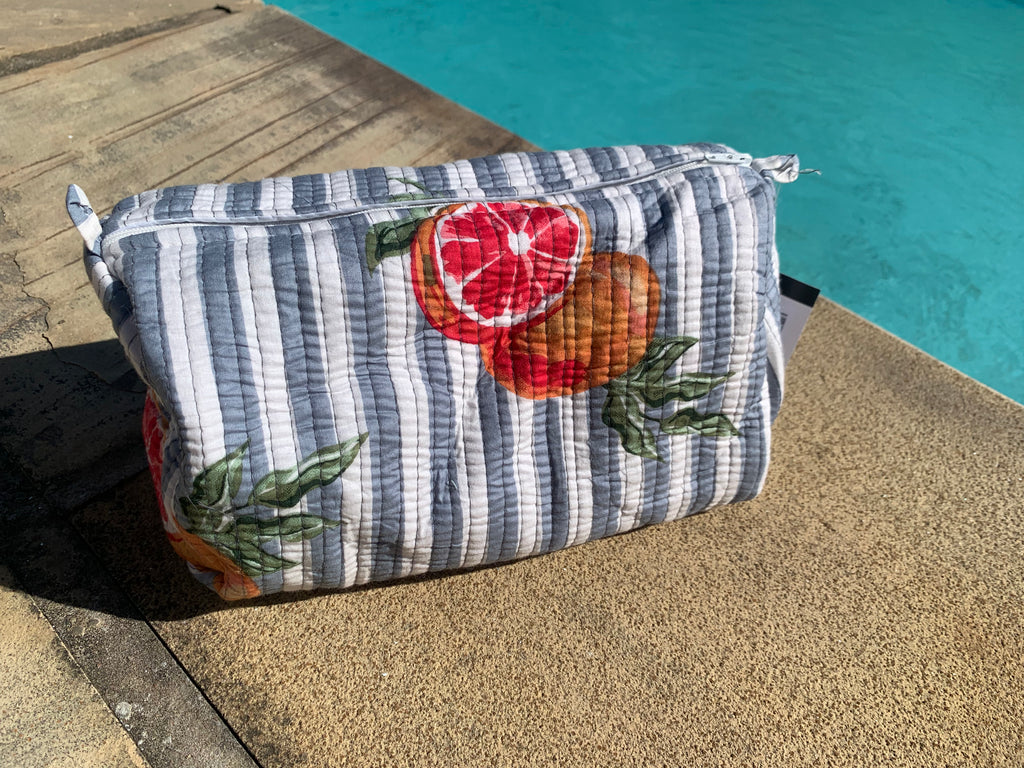 Grapefruit Cosmetic Bag Set