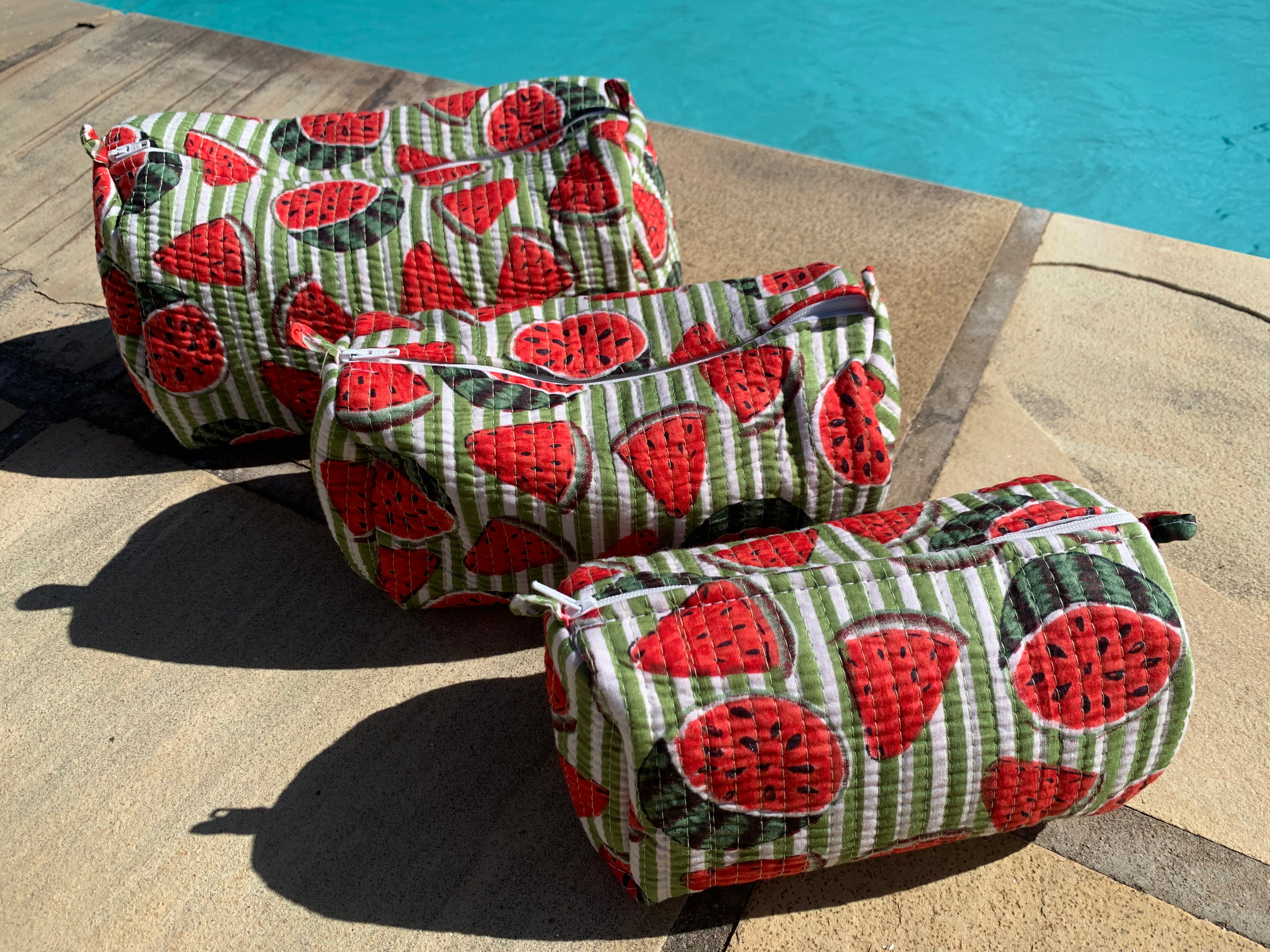Watermelon Cosmetic Bag Set